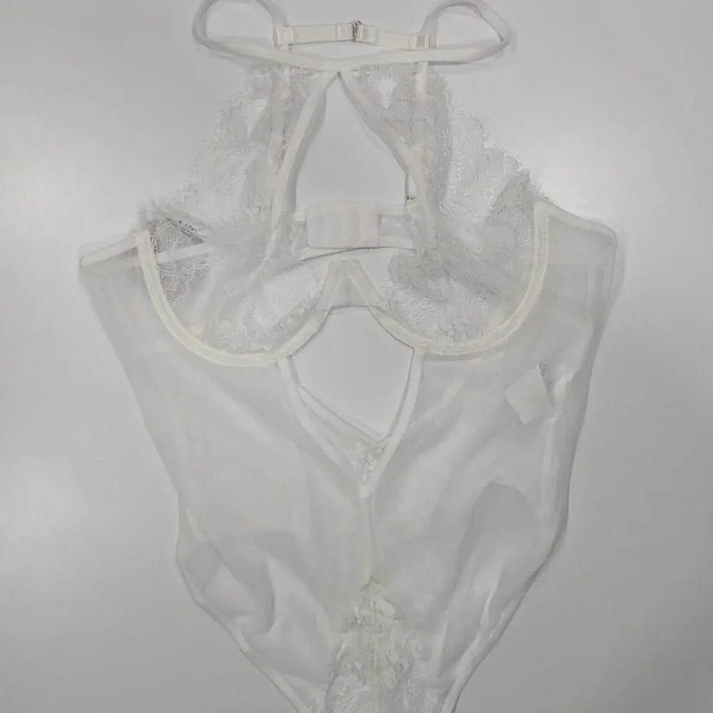 Lace Mesh Cut-out Teddy Bodysuit Lingerie - Picture 5 of 7